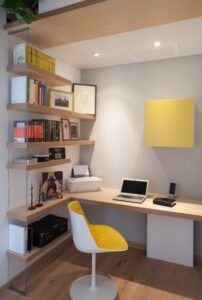 contemporary study table design ideas with minimalist design