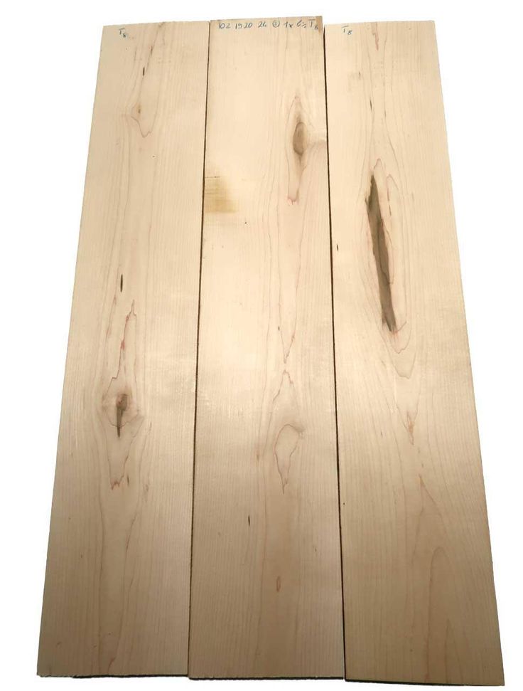 3x Maple Wood Board 102x19-20cm X 24mm T8