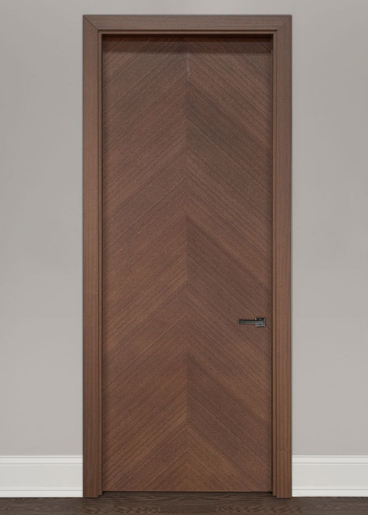 Modern-Interior Modern Interior Door - Custom - Single - Wood Veneer Solid Core Wood with Earth Finish, Modern, Model GDIM-FL2050