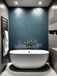 42 Stunning Bathroom Accent Walls - Amanda Katherine