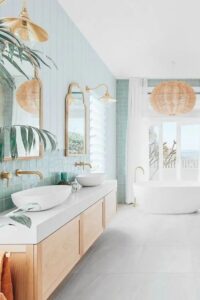 83 Dreamy Coastal And Beach Bathroom Decor Ideas - Shelterness