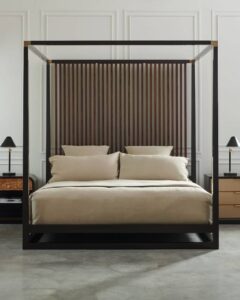 Caracole Pinstripe King Bed, King