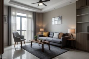 2 BHK flat interior design low budget